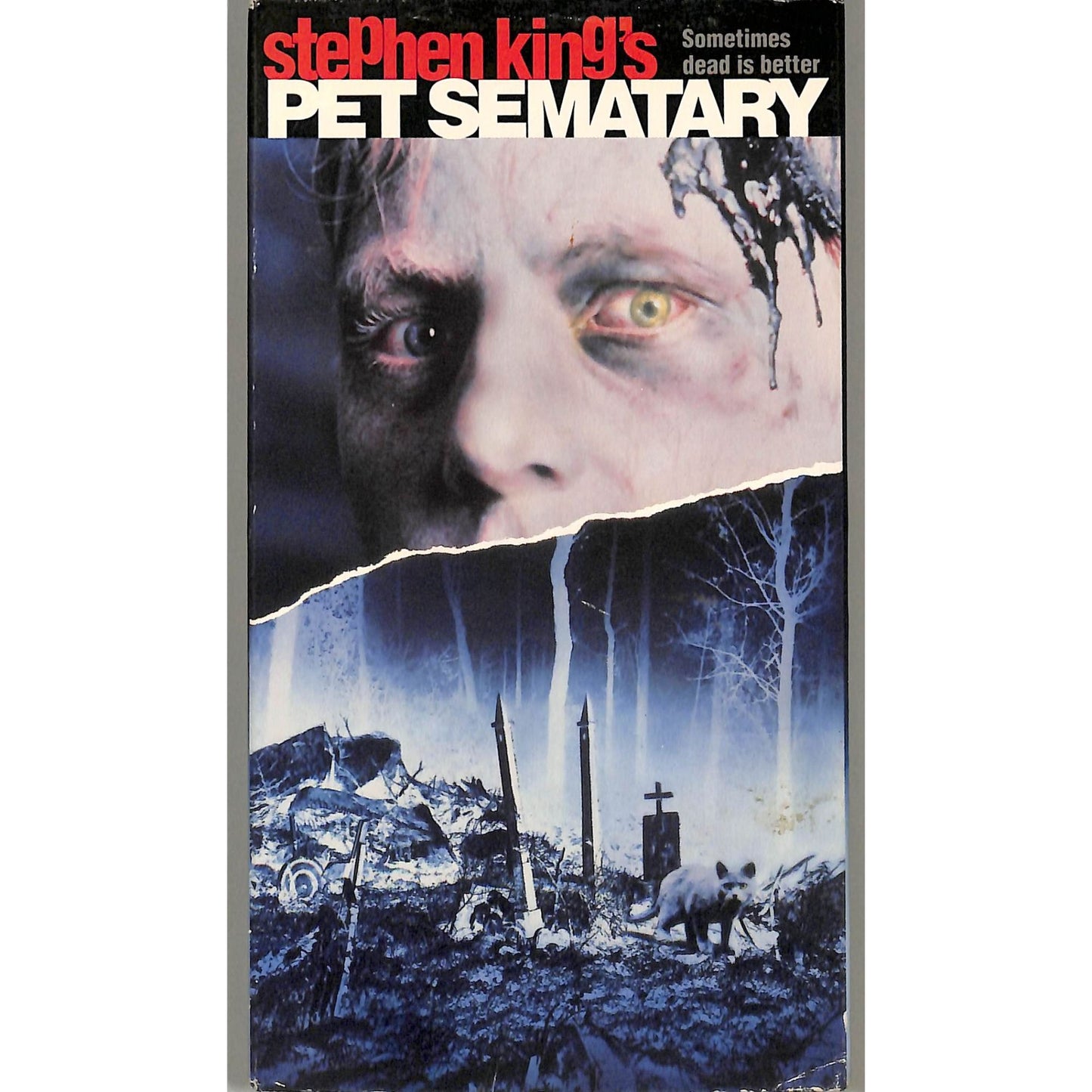 Pet Sematary (1989) VHS Tape Good condition