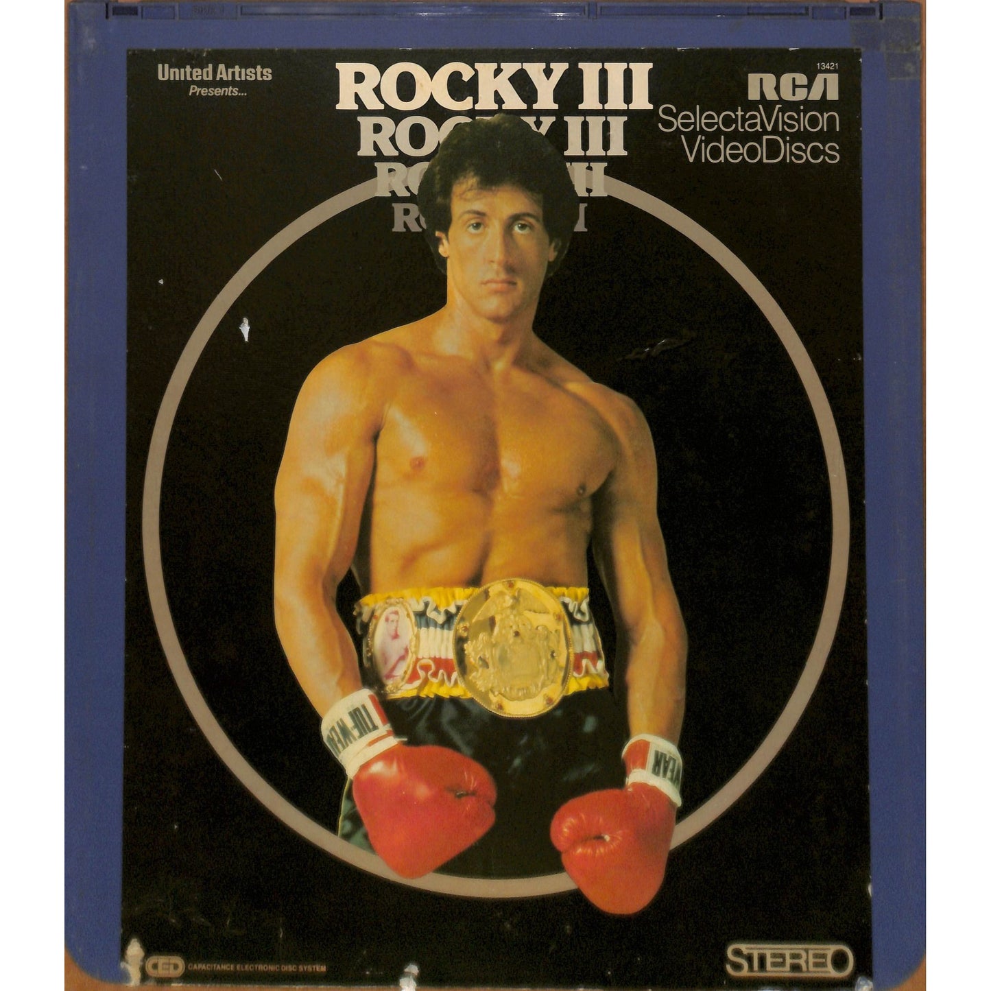 Rocky III (1982) Vintage CED RCA SelectaVision Videodisc TESTED WORKING