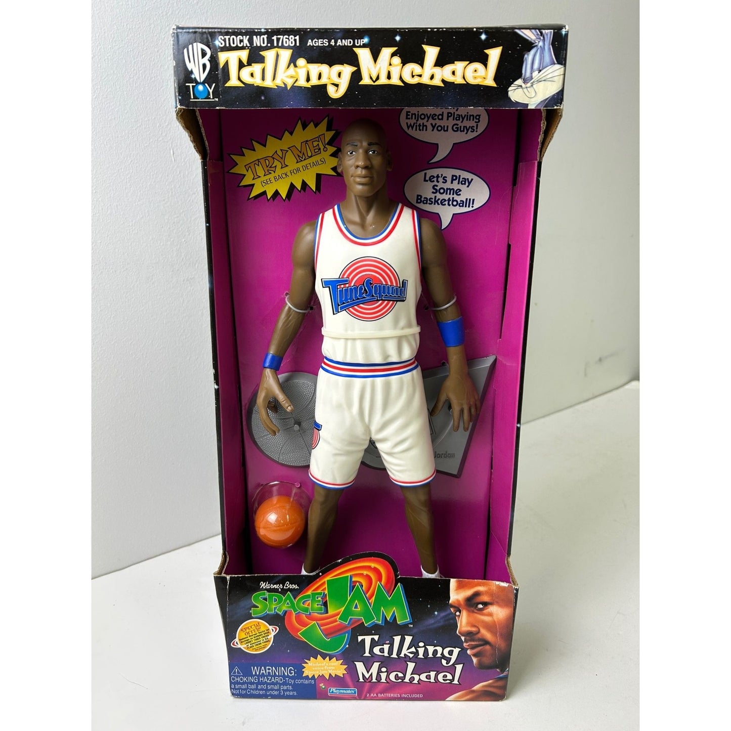 Vintage 1996 Space Jam Michael Jordan "Talking Michael" Figure
