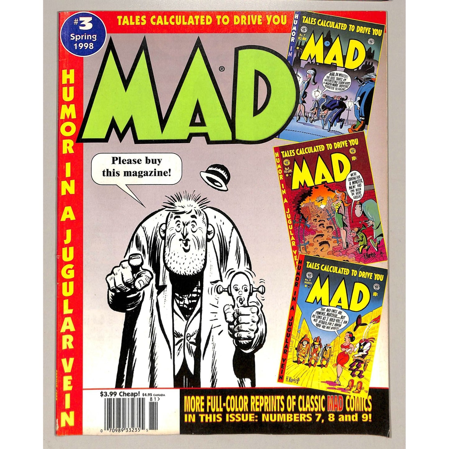 MAD Comic Book Magazine #3 Spring 1998 Excellent Condition