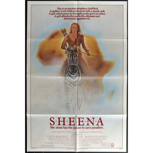 Sheena (1984) Original Movie Poster Folded 27x41 EM8-456