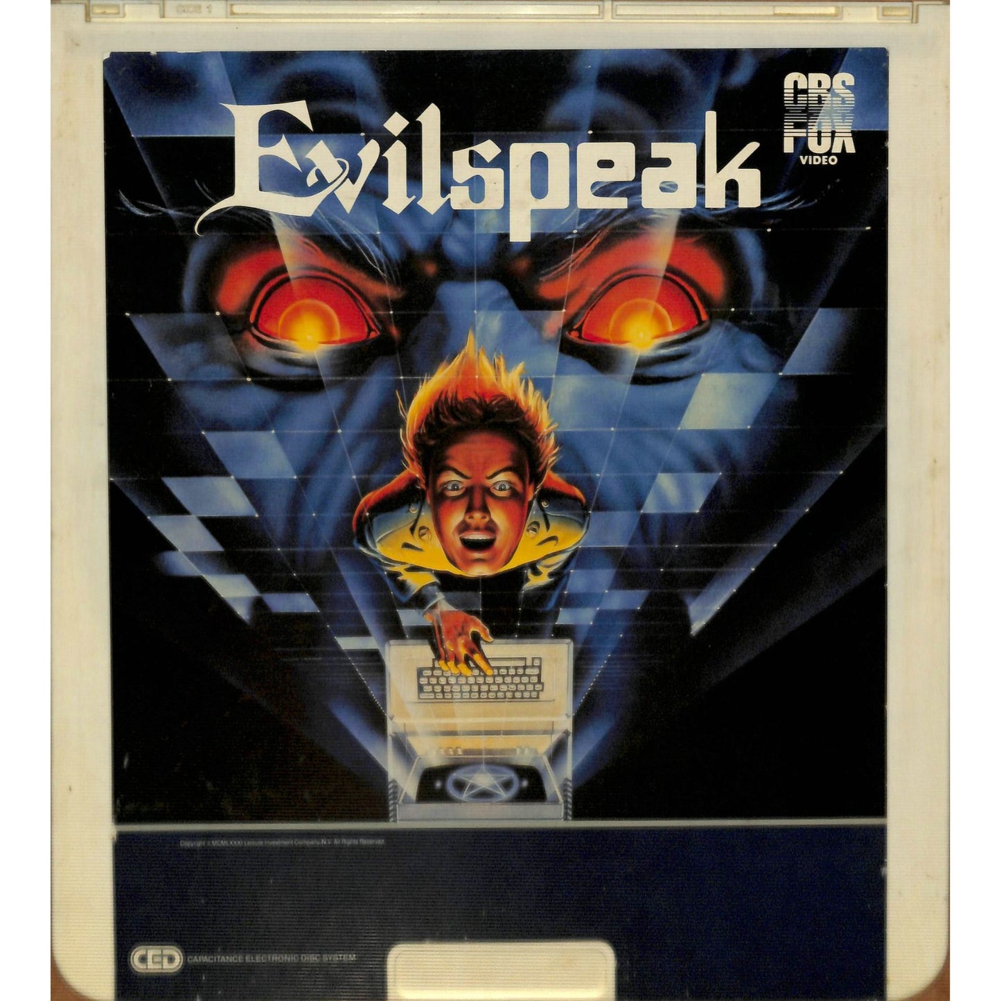 Evilspeak (1981) Vintage CED RCA SelectaVision Videodisc TESTED WORKING