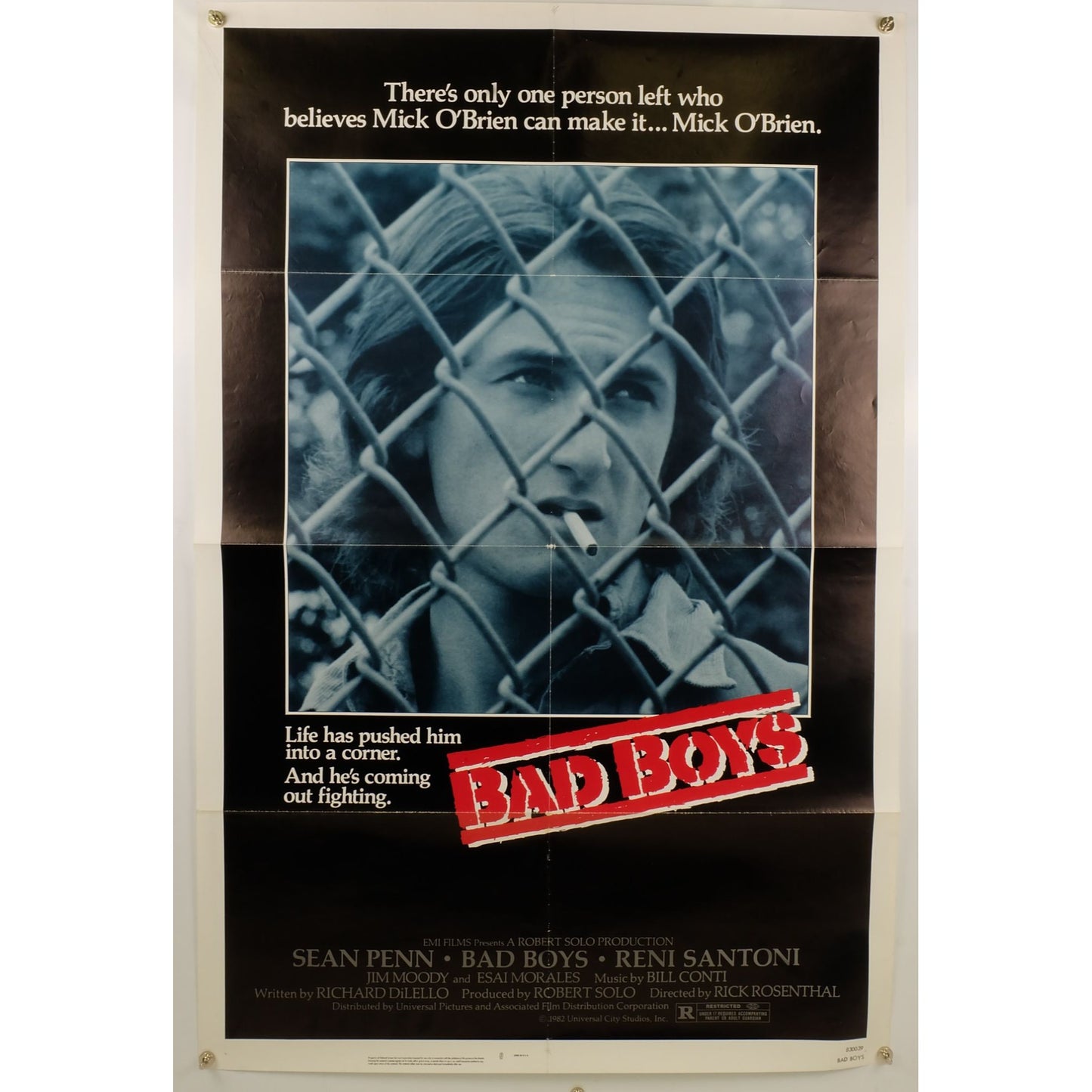 Bad Boys (1983) Original Movie Poster Folded 27x41