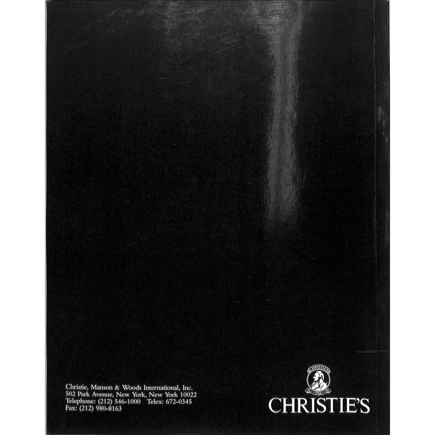 Christie's Contemporary Art Auction Catalog May 3 1995