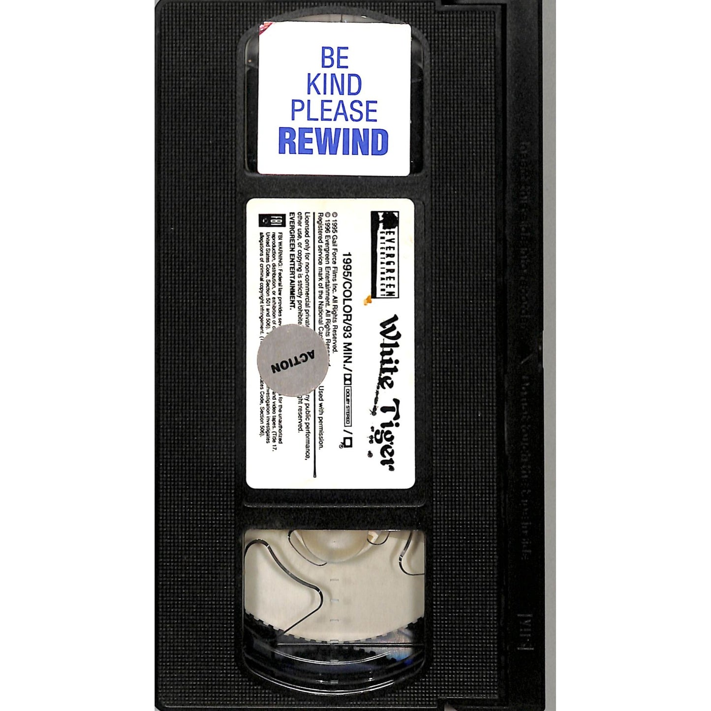 White Tiger (1996) VHS Tape Good condition