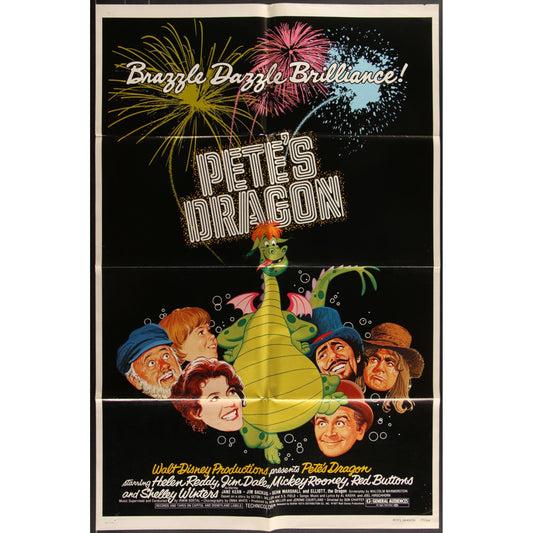 Pete's Dragon (1977) Original Movie Poster Folded 27x41