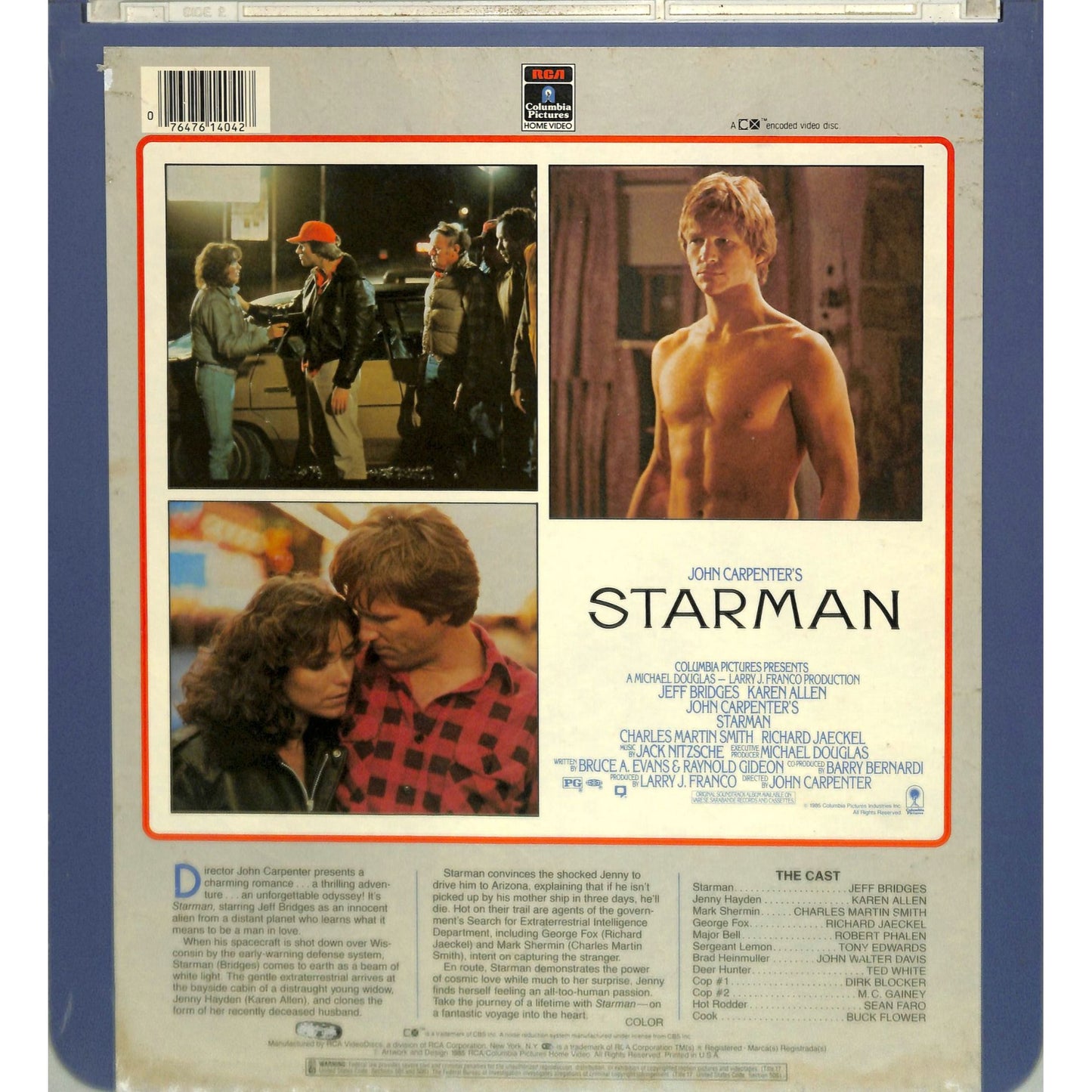 Starman (1984) Vintage CED Videodisc