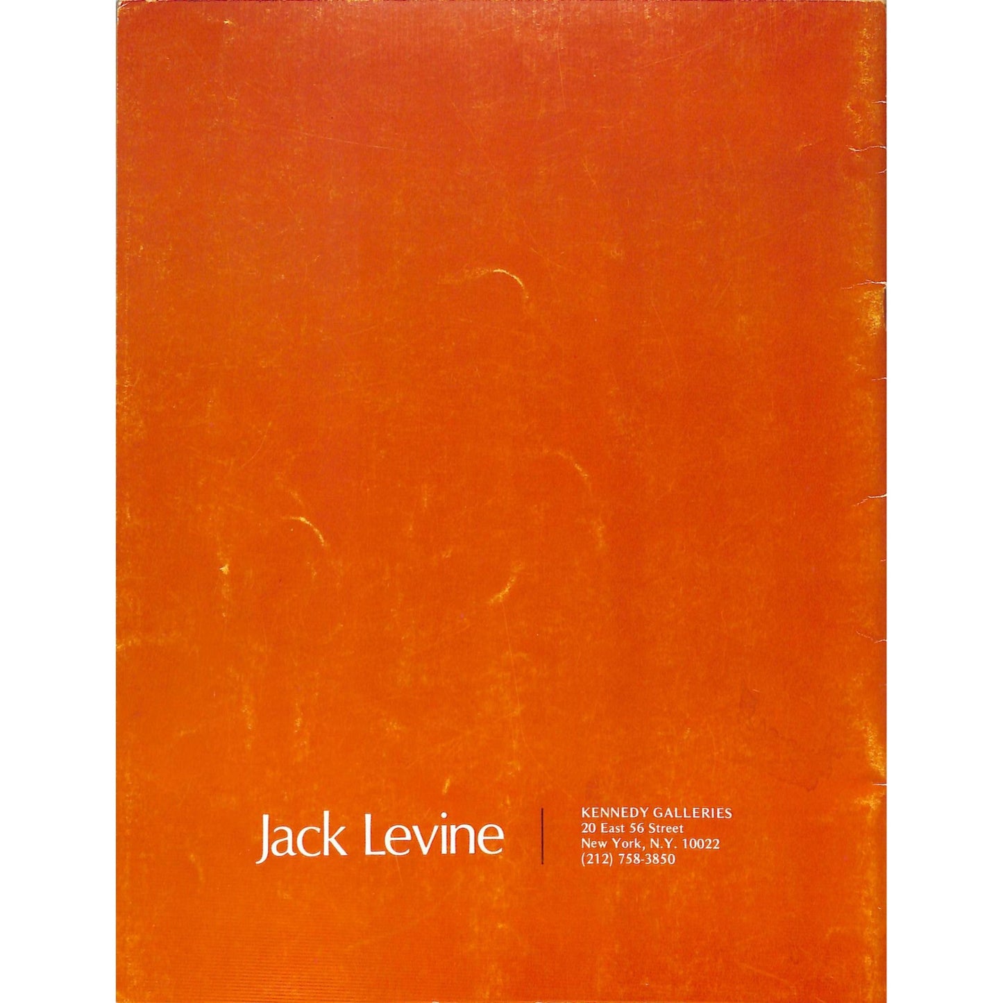 Jack Levine Kennedy Galleries Catalog April 12- May 6, 1972