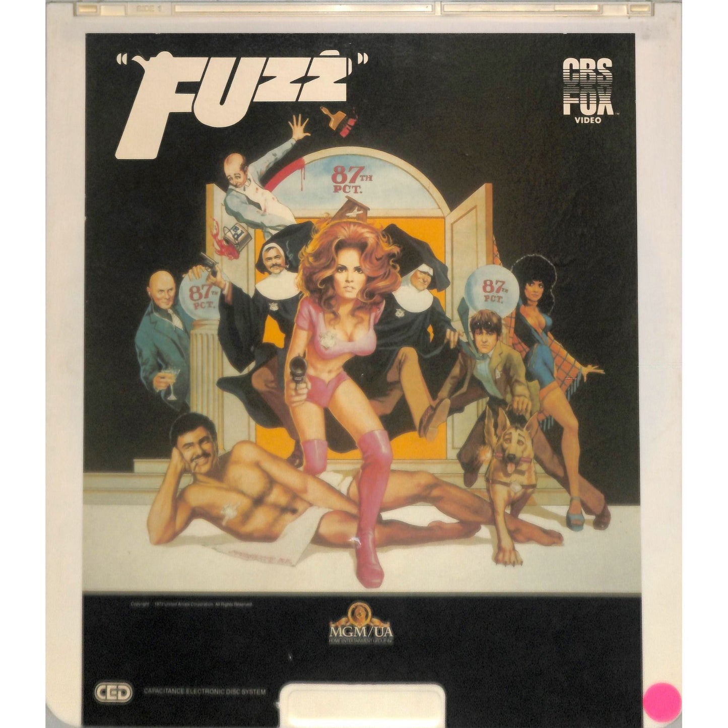 Fuzz (1972) Vintage CED Videodisc TESTED WORKING