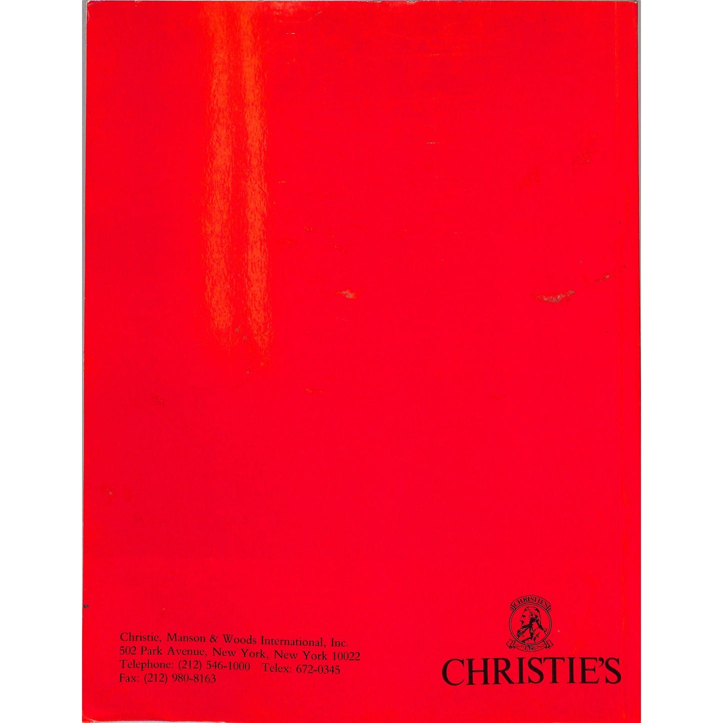Christie's American Letters and Documents Auction Catalog May 14, 1992