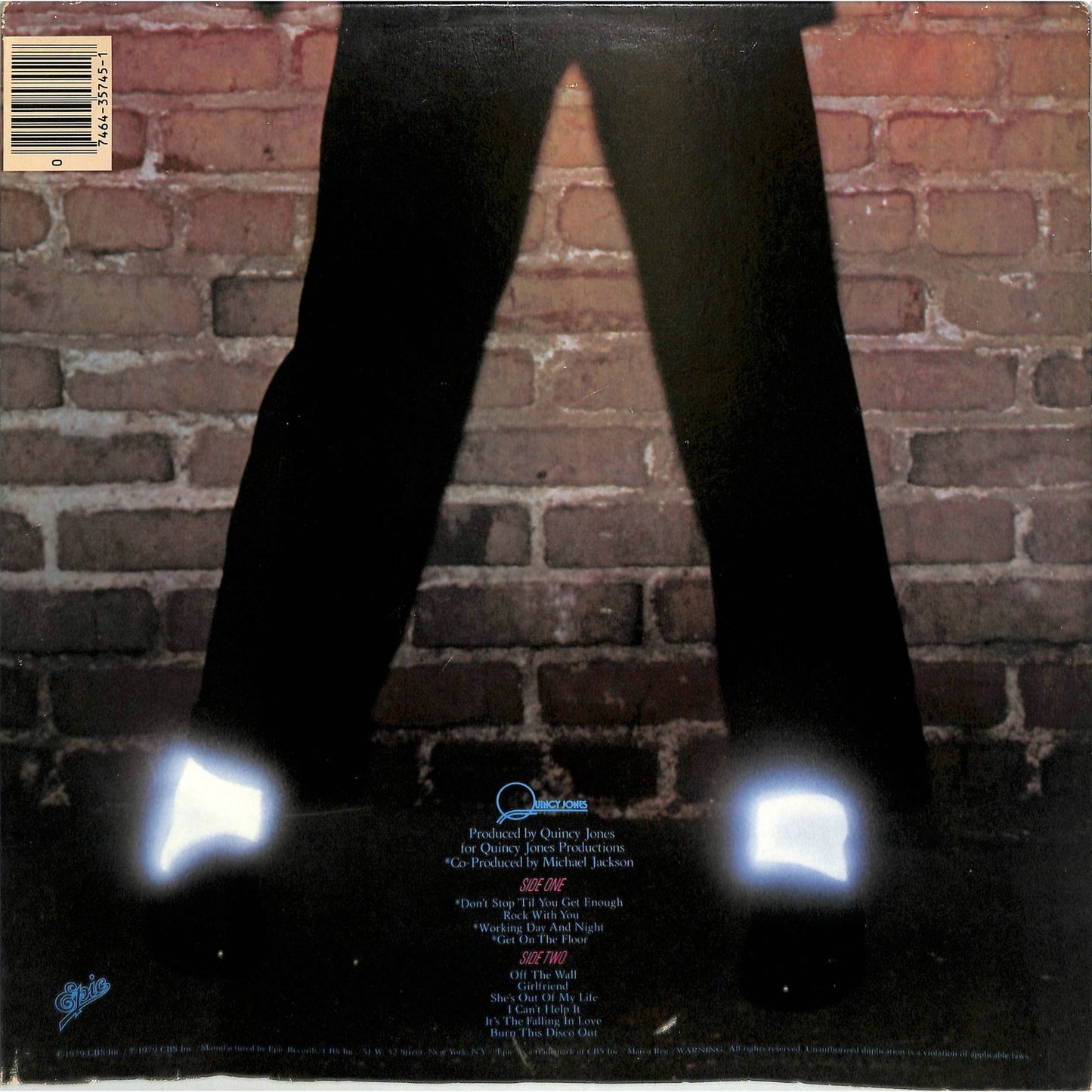 Michael Jackson - Off the Wall (1979) Vinyl Record FE 35745