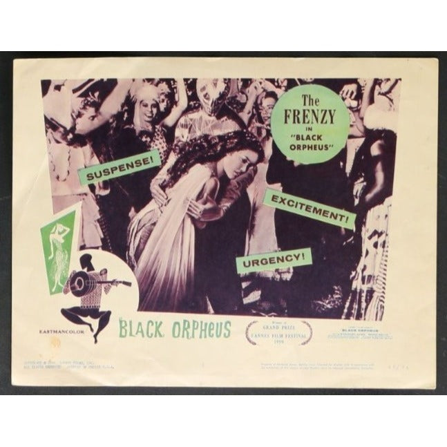 Black Orpheus (1959) Original Lobby Card Movie Poster Set of 4 11x14