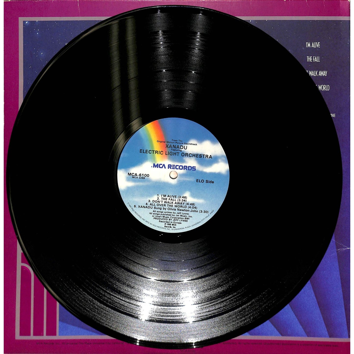 Electric Light Orchestra - Xanadu Soundtrack Vinyl Record MCA 6100