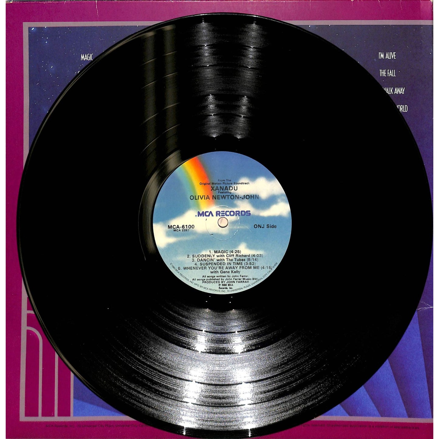 Electric Light Orchestra - Xanadu Soundtrack Vinyl Record MCA 6100