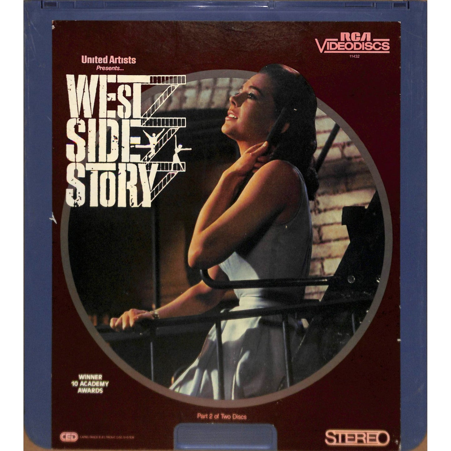 West Side Story Parts 1 & 2 (1961) Vintage CED Videodisc TESTED WORKING