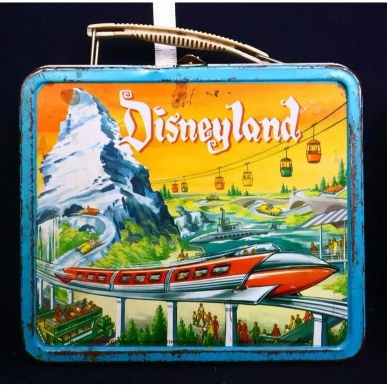 Vintage metal Disneyland lunchbox w/ thermos