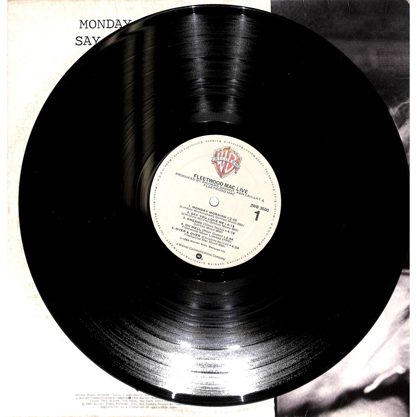 Fleetwood Mac - Fleetwood Mac Live 2LP Vinyl Record 2WB 3500