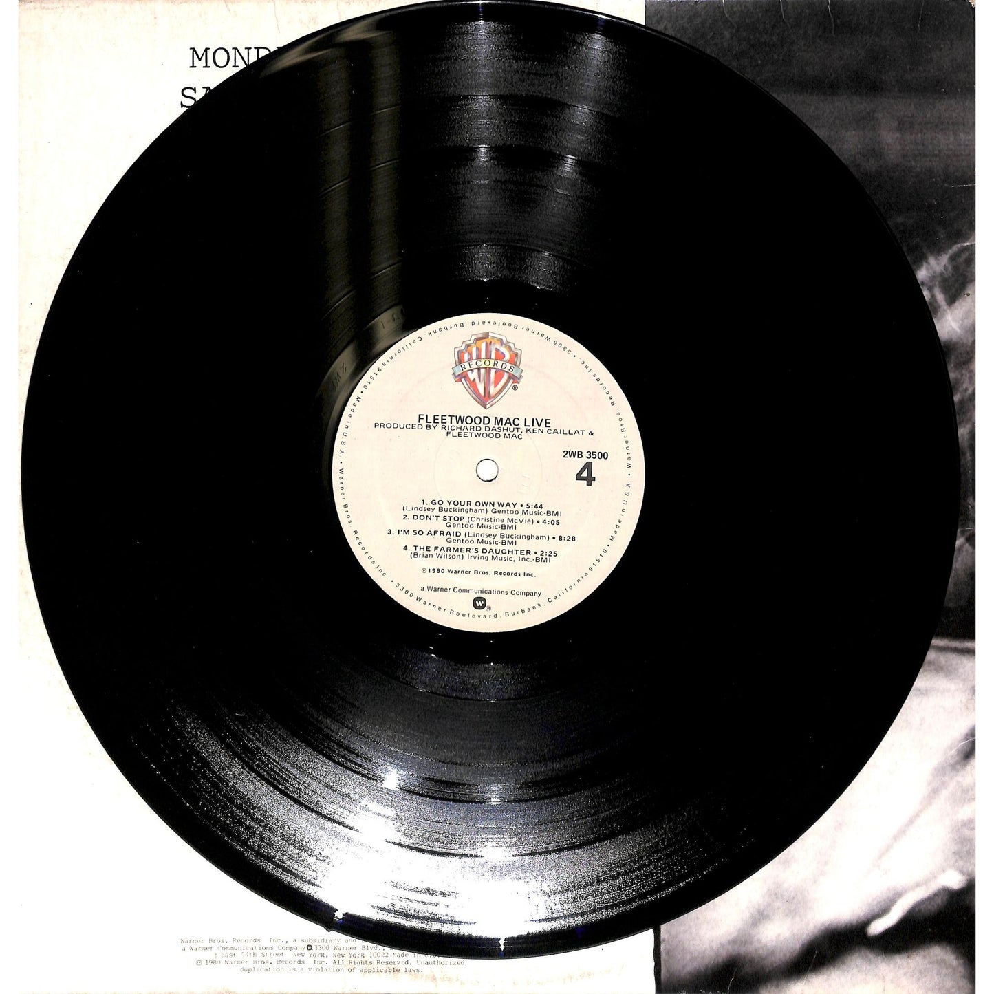 Fleetwood Mac - Fleetwood Mac Live 2LP Vinyl Record 2WB 3500