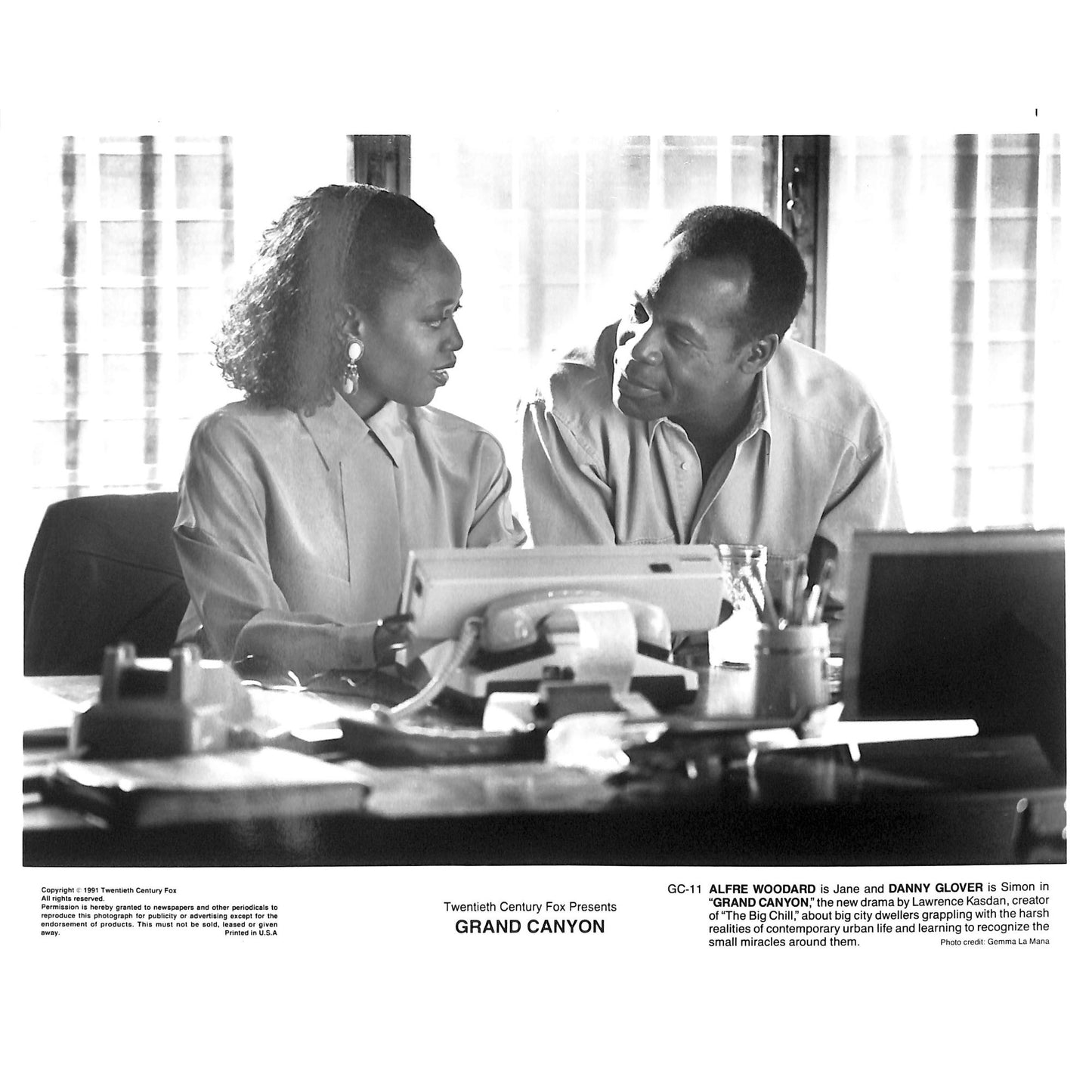 Grand Canyon (1991) 4 Movie Still Set 8x10