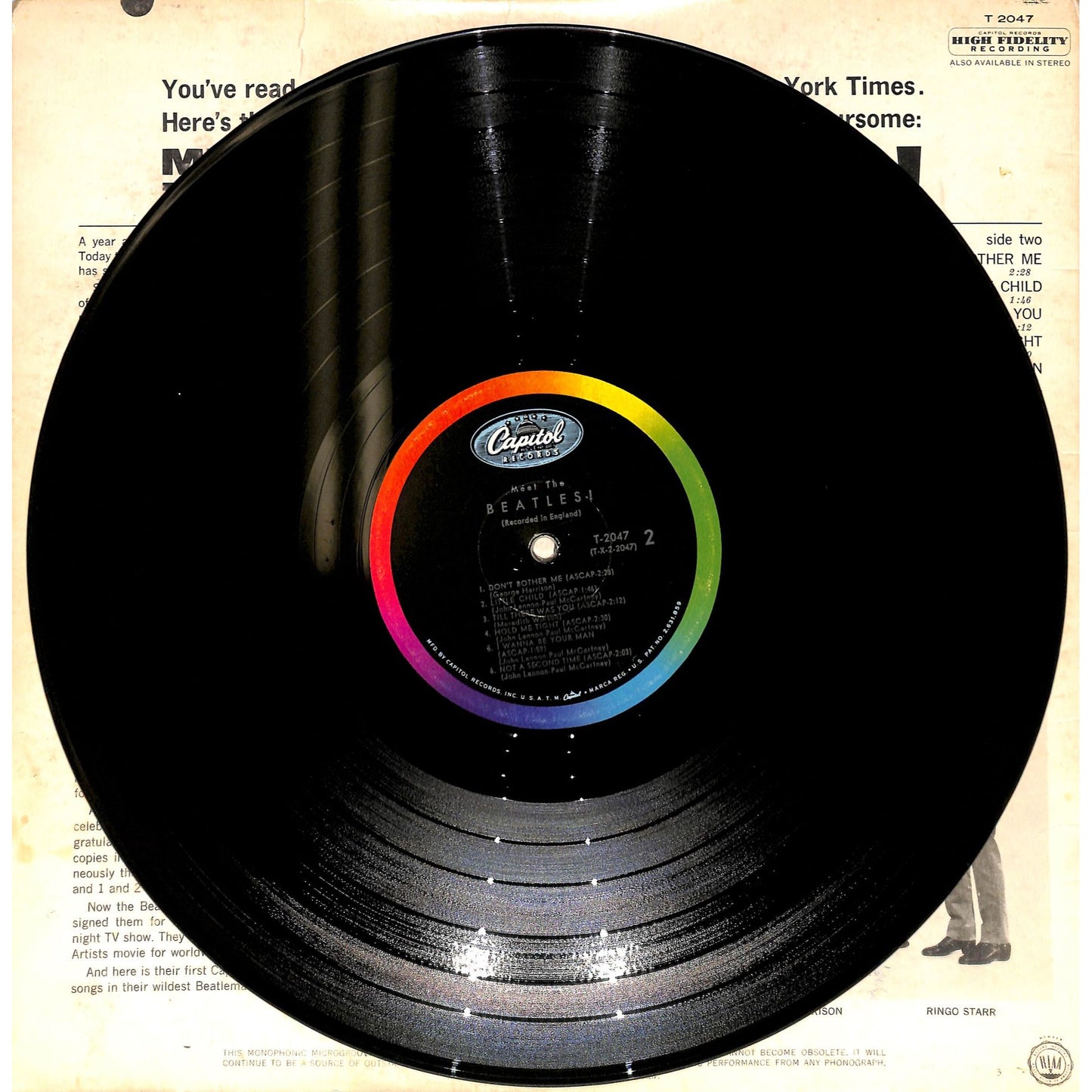 The Beatles - Meet the Beatles! Vinyl Record T 2047