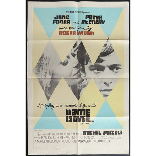 The Game Is Over (1966) Original Movie Poster Folded 27x41