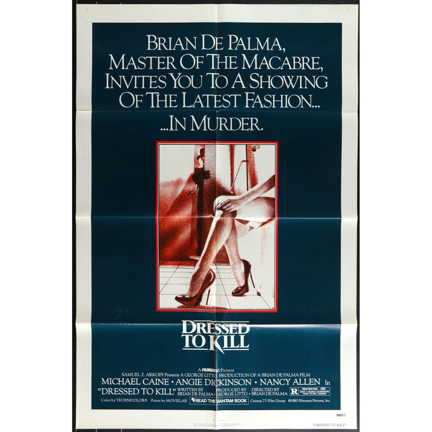Dressed to Kill (1980) Original Movie Poster 27x41