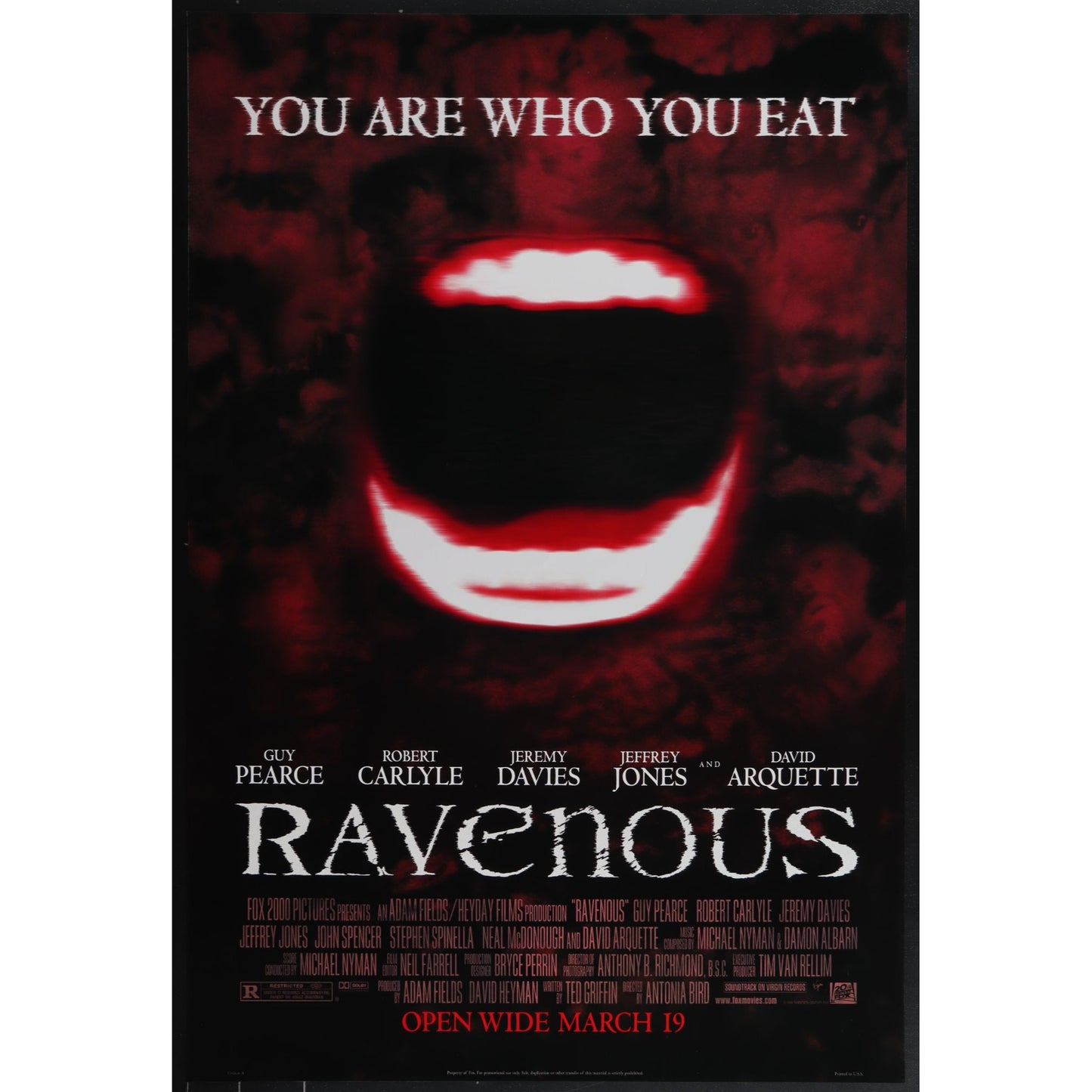 Ravenous (1999) Original Movie Poster Rolled 27x40