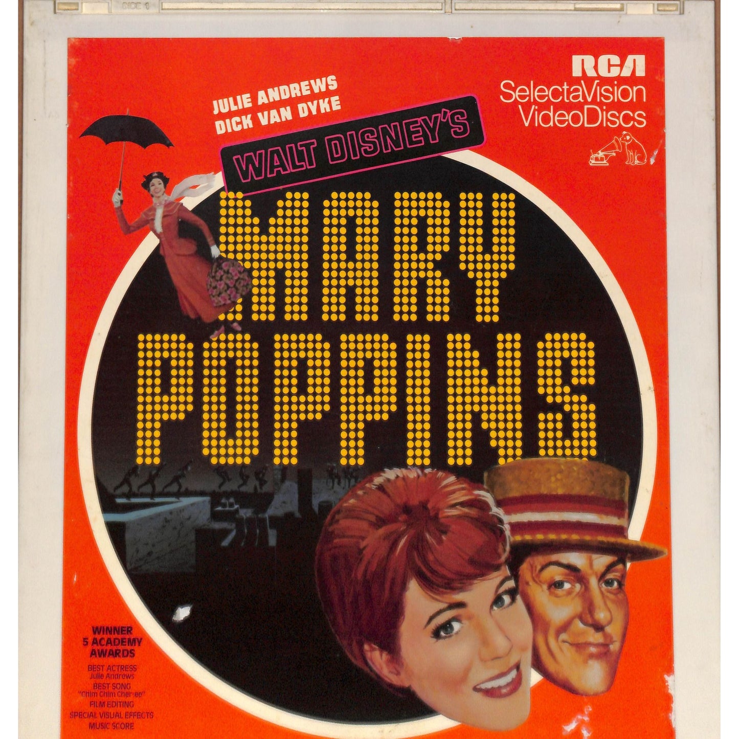 Marry Poppins (1964) Vintage CED RCA SelectaVision Videodisc TESTED WORKING