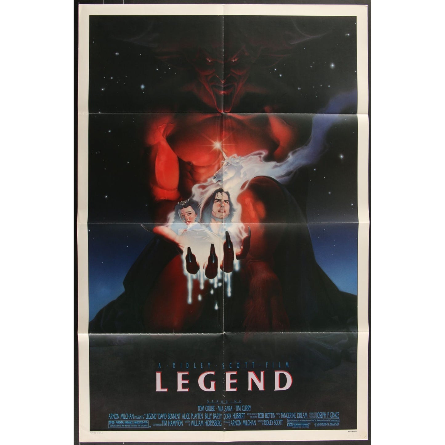 Legend (1985) Original Movie Poster Folded 27x41