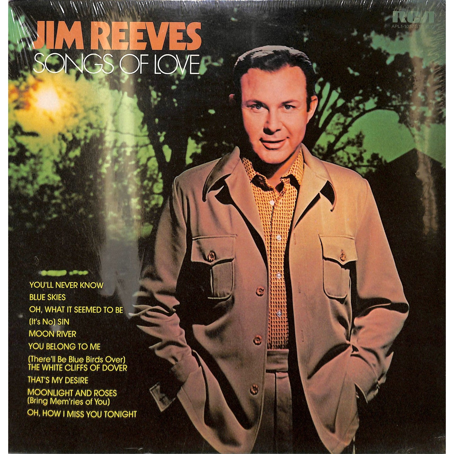 Jim Reeves - Songs of Love Vinyl Record APL1-1037