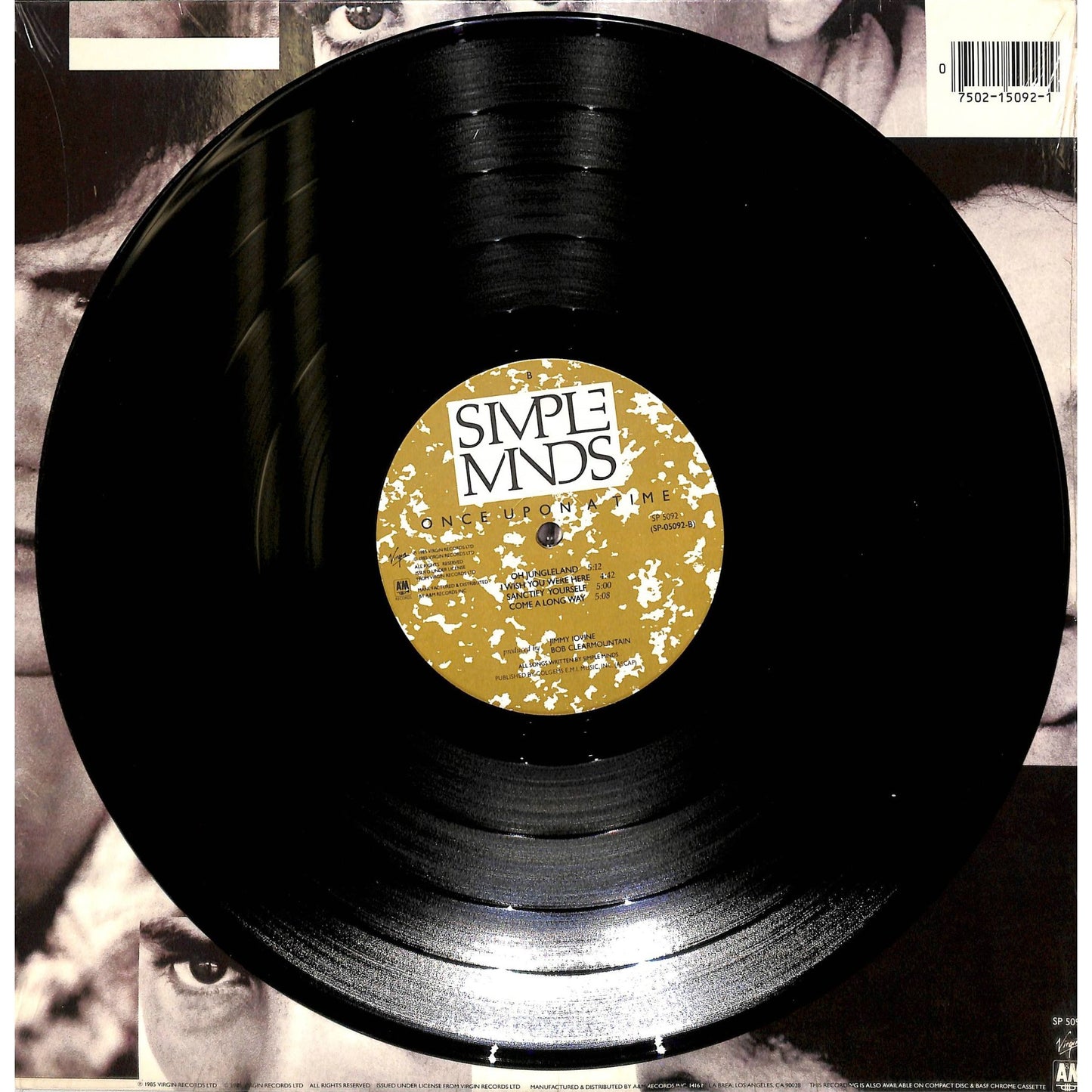 Simple Minds - Once Upon a Time Vinyl Record SP 5092