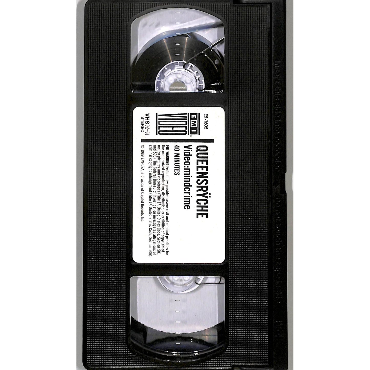 Queens Ryche Video: Mindcrime (1989) VHS Tape Good condition