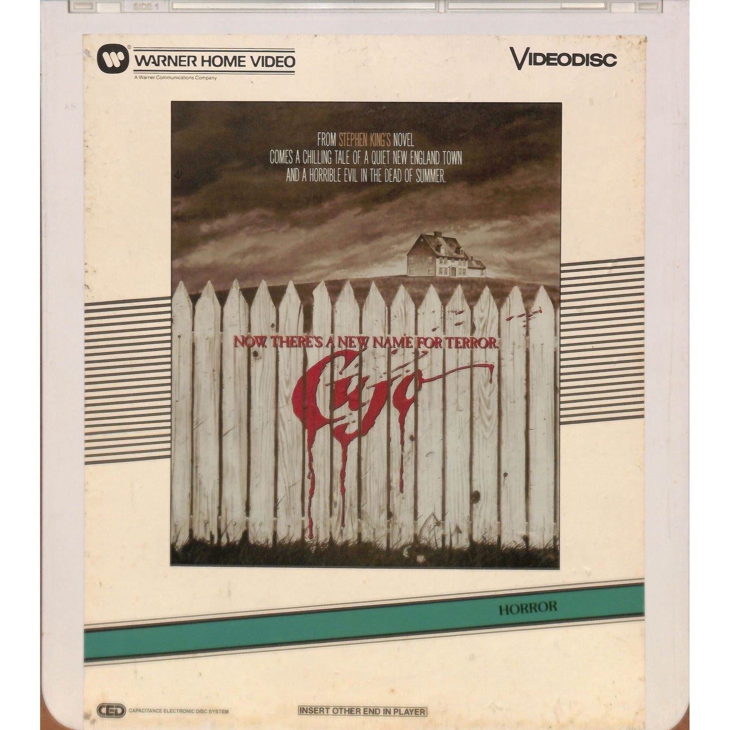 Cujo (1983) CED RCA SelectaVision TESTED WORKING