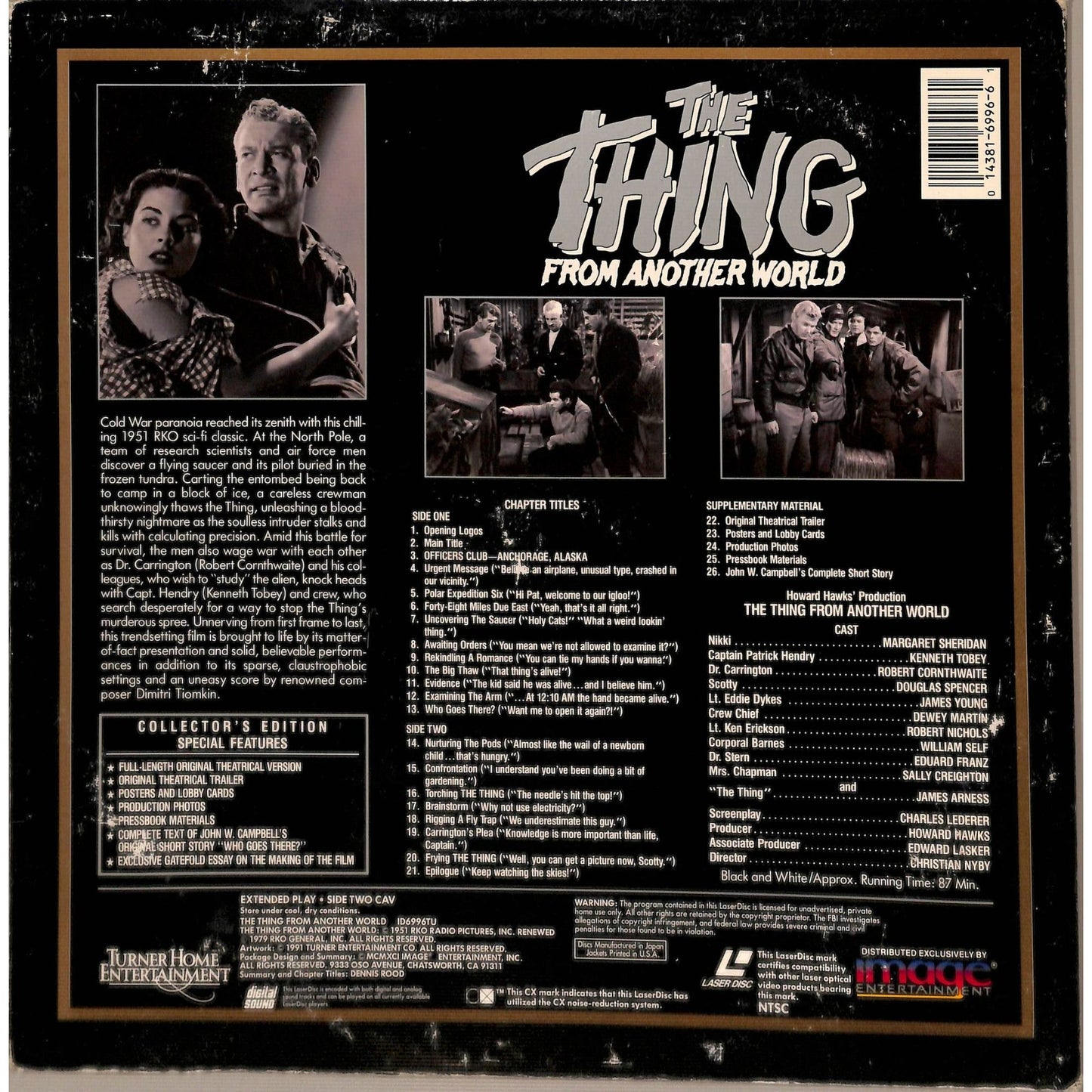 The Thing from Another World (1951) Laserdisc