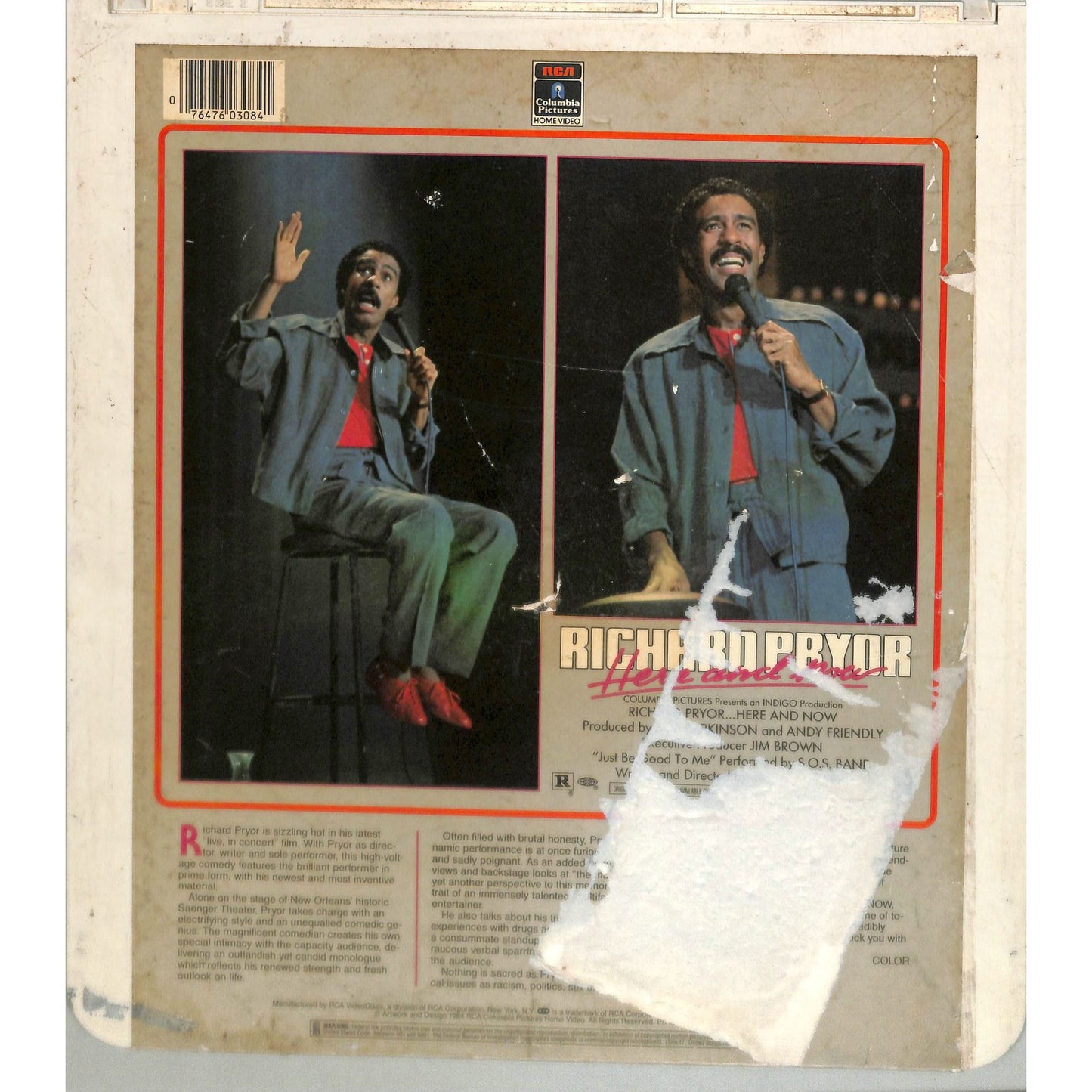 Richard Pryor: Here and Now (1983) Vintage CED Videodisc