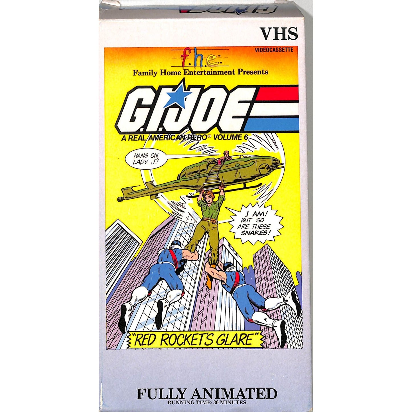 G.I. Joe: Red Rocket Glare Vol 6 (1985) VHS Tape Good condition
