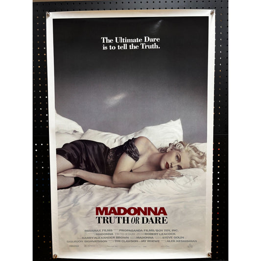 Madonna: Truth or Dare (1991) Original Rolled 27x40