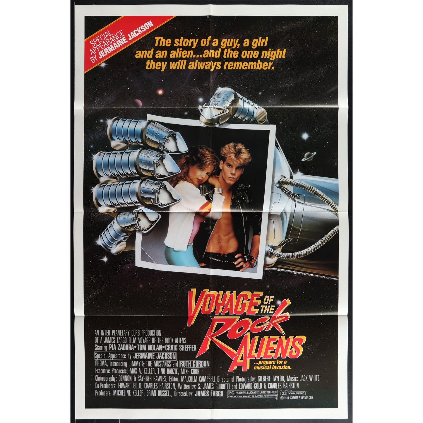 Voyage of the Rock Aliens (1984) Original Movie Poster Folded 27x41