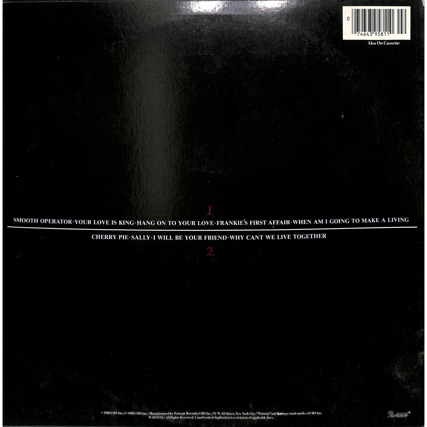 Sade - Diamond Life Vinyl Record FR 39581