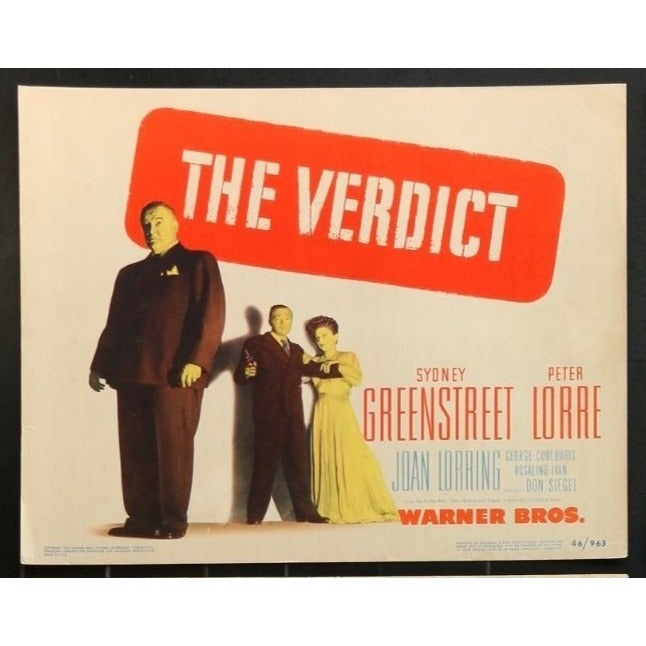 The Verdict (1946) Original Lobby Card Movie Poster 11x14