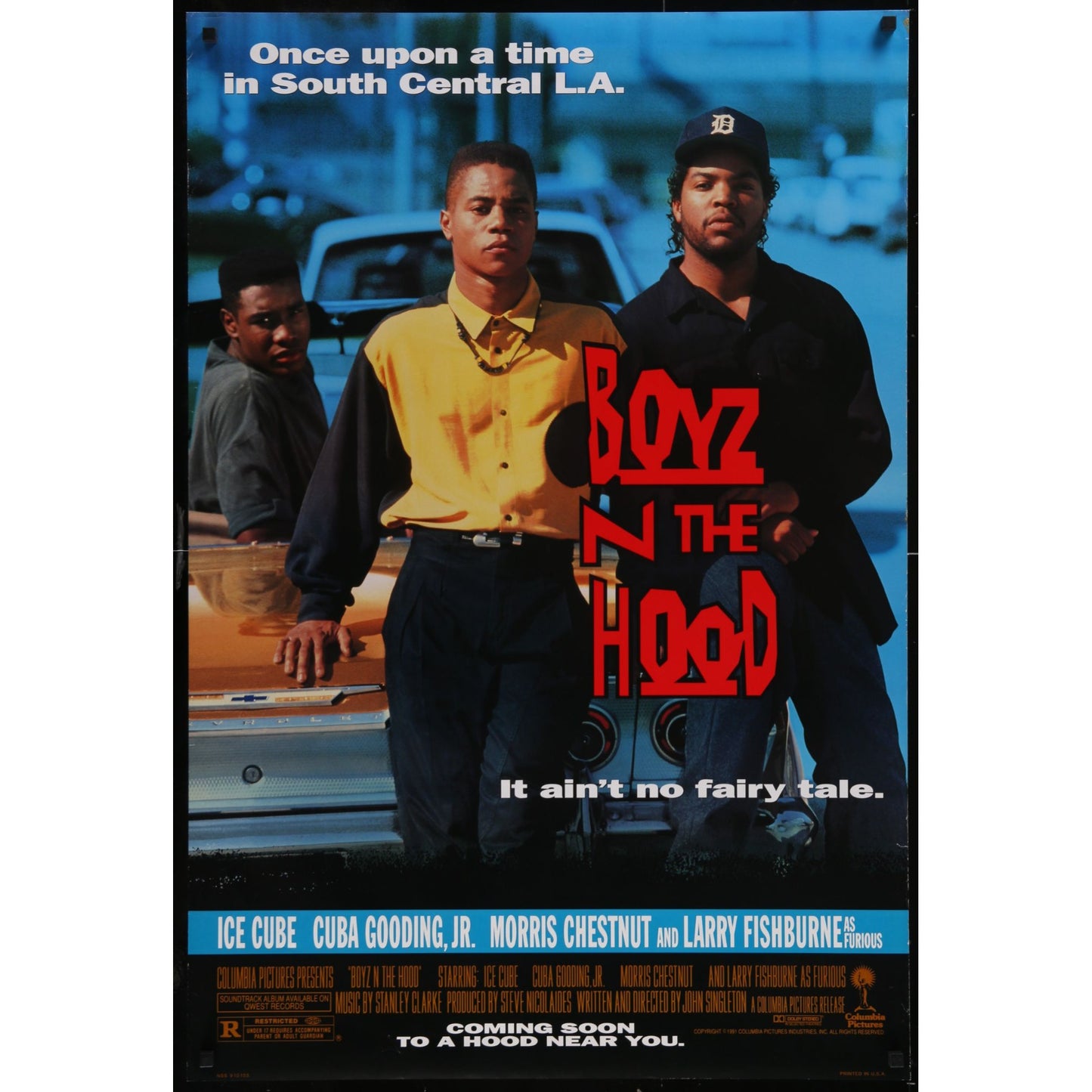 Boyz N the Hood (1991) Original Movie Poster Rolled 27x40