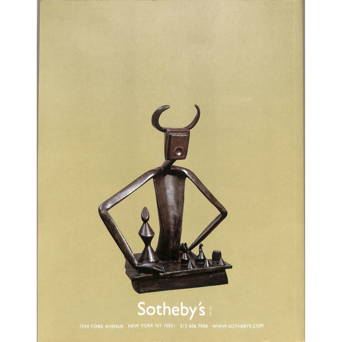 Sotheby's Impressionist and Modern Part 1 Art Auction Catalog November 5, 2002
