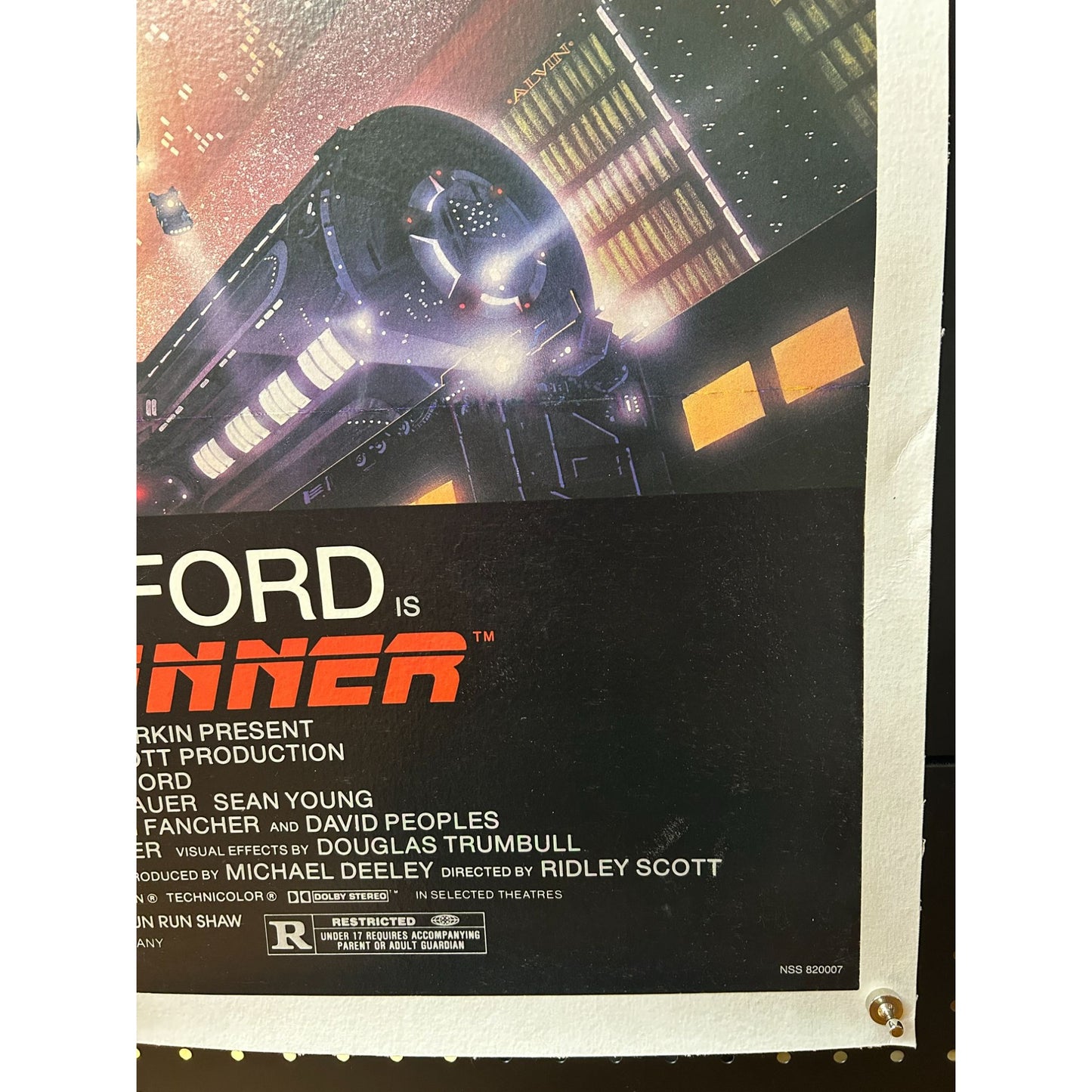 Blade Runner (1982) Original Linenbacked Restored Studio-Style One-Sheet 27x41