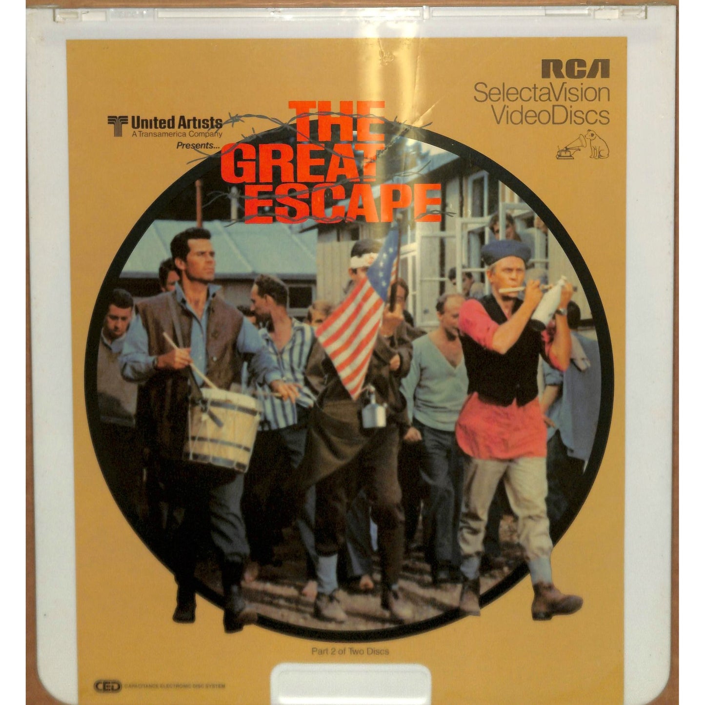 The Great Escape (1981) Vintage CED RCA SelectaVision Videodisc TESTEDWORKING