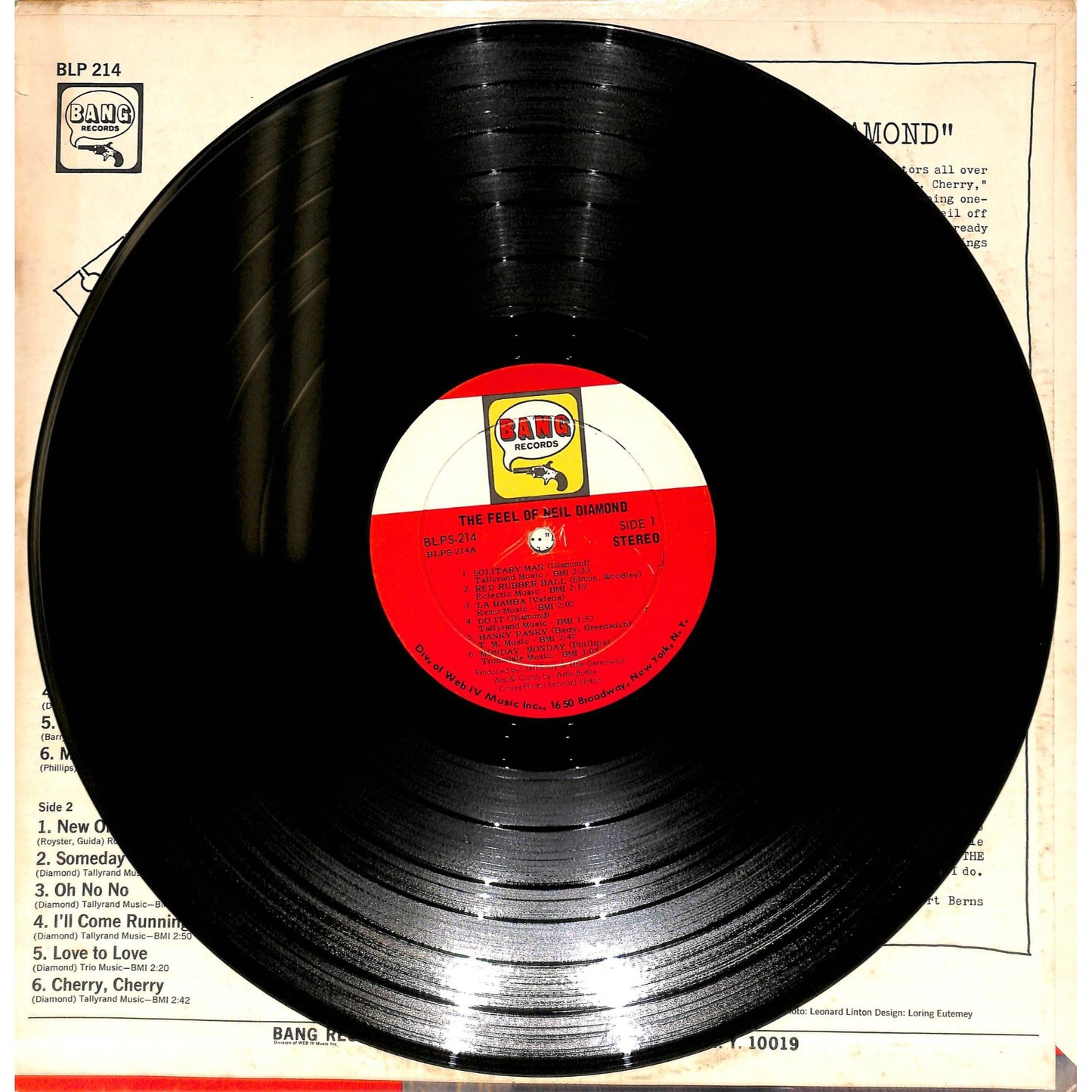 Neil Diamond - The Feel of Neil Diamond Vinyl Record BLPS-214