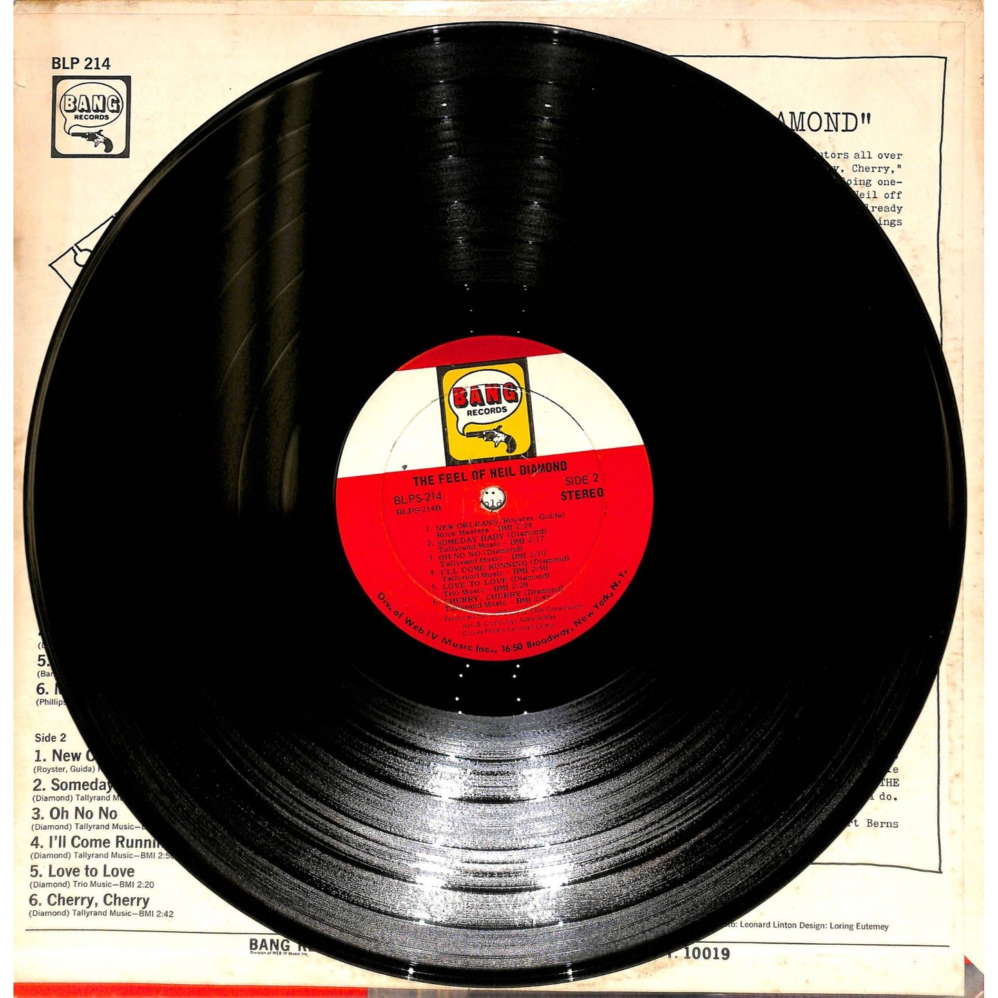 Neil Diamond - The Feel of Neil Diamond Vinyl Record BLPS-214