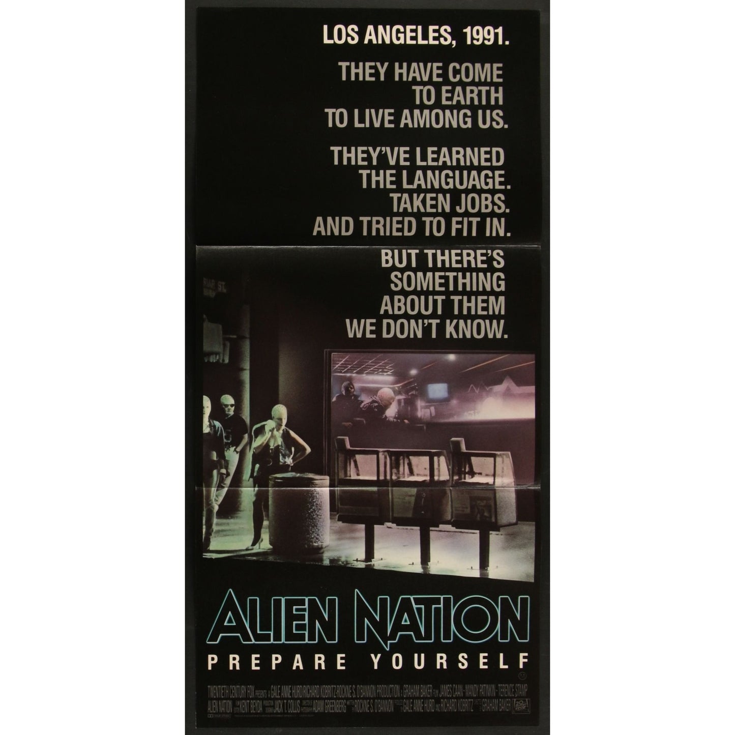 Alien Nation (1988) Original Day Bill Movie Poster