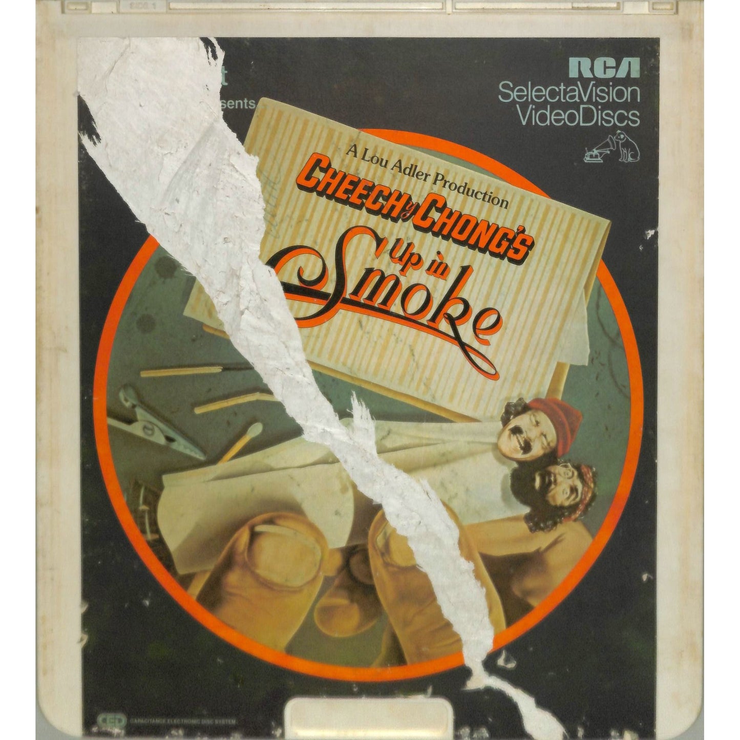Up in Smoke (1978) Vintage CED RCA SelectaVision Videodisc TESTED WORKING