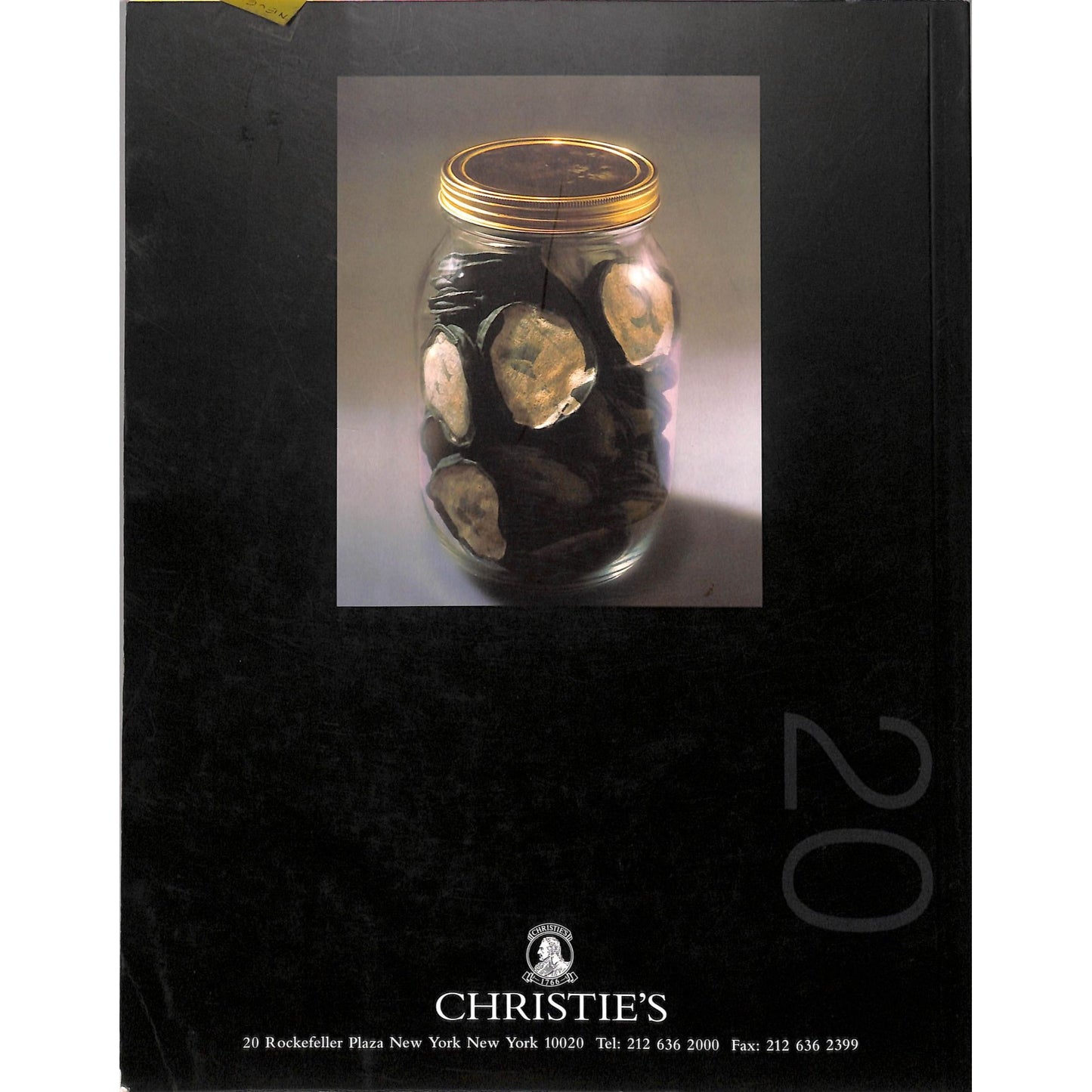 Christie's 20th Century Art Auction Catalog May 14, 1999
