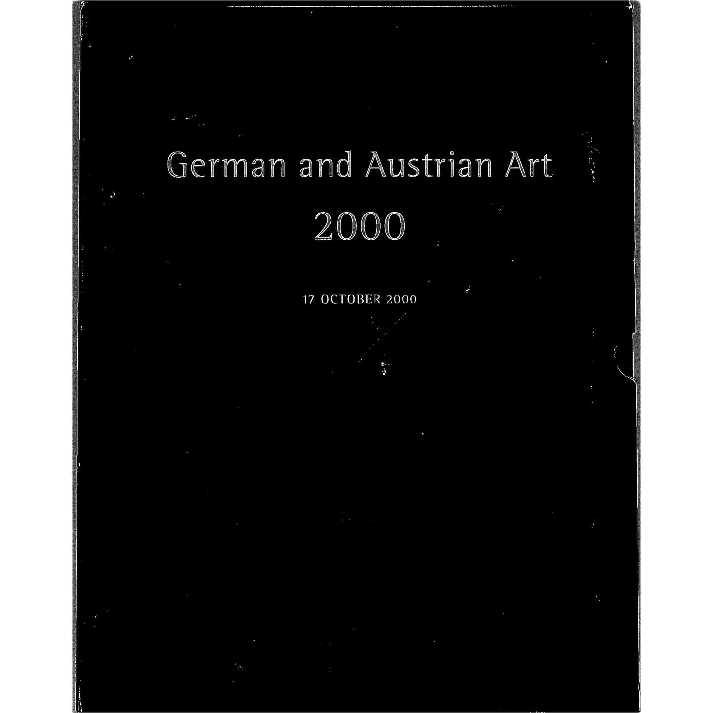 Christie's German and Austrian Art Auction Catalog October 17, 2000